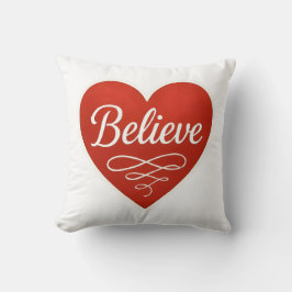 Believe Heart Kissen
