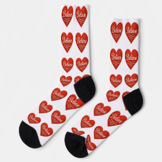 Believe Heart Socken