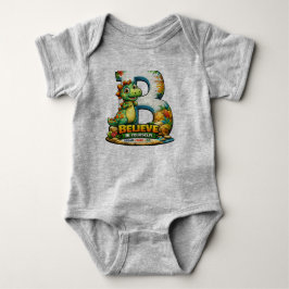 ✨ “Believe in Yourself” Baby Jersey Bodysuit 👶💚 Strampler