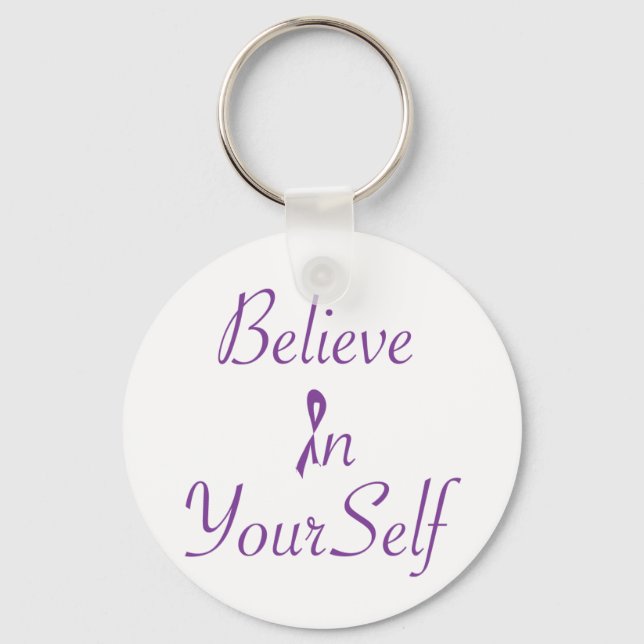 BELIEVE-IN-YOURSELF.png Schlüsselanhänger (Vorderseite)
