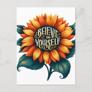 Believe in yourself postkarte
