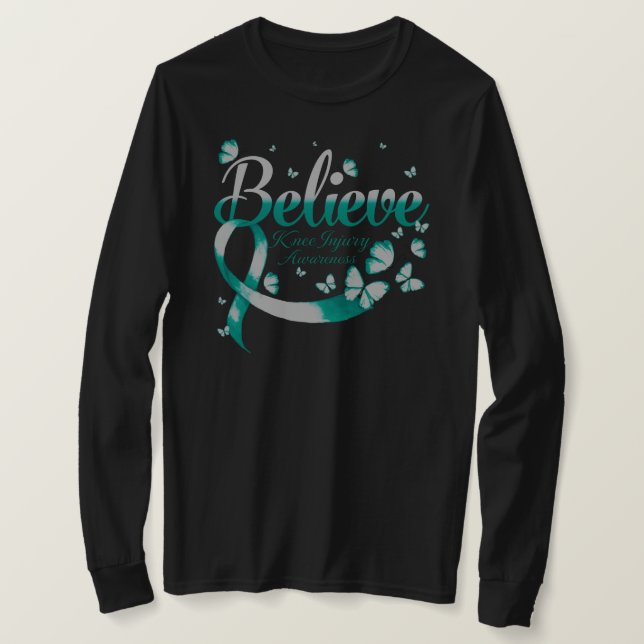 Believe KNEE INJURY Butterfly T-Shirt (Design vorne)