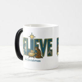 Believe Nativity Color morphing Mug Verwandlungstasse