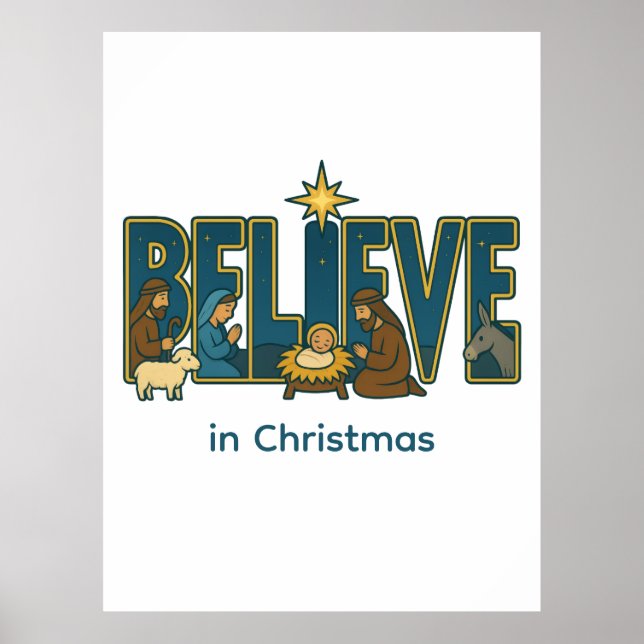 Believe Nativity  Poster (Vorne)