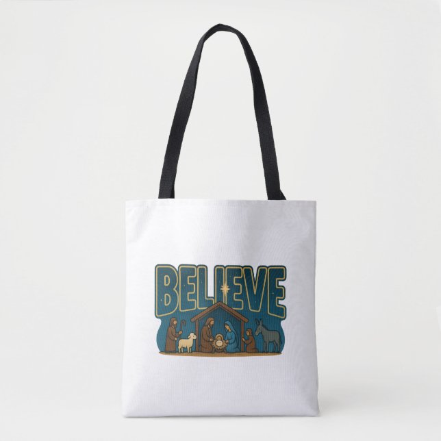 Believe Nativity Tasche (Vorderseite)