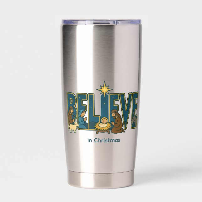 Believe Nativity  Thermobecher (Vorderseite)