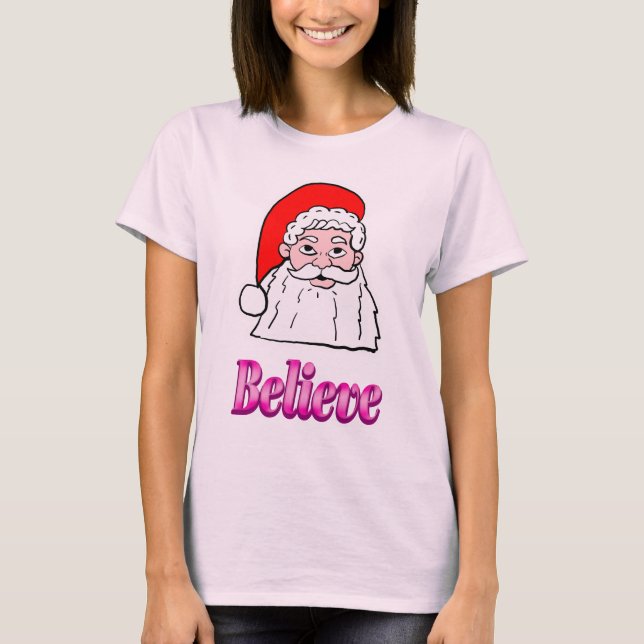 Believe Santa T-Shirt (Devant)