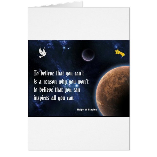 Believe that you can (Devant)