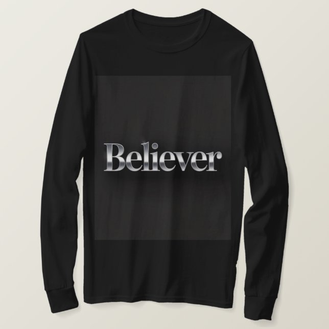 Believer Christian Black T-Shirt (Design vorne)