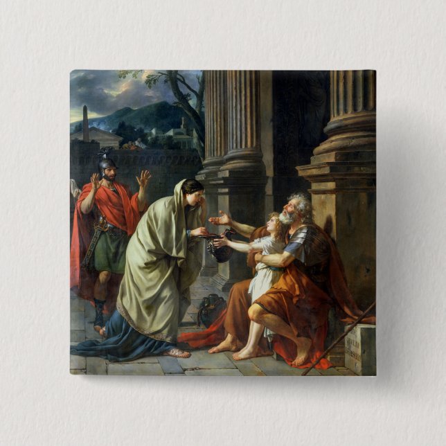 Belisarius, das um Almosen, 1781 bittet Button (Vorderseite)