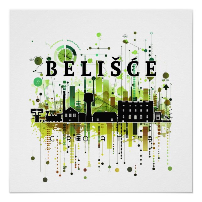 Belišće Croatia Poster (Vorderseite)