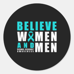 Belive Women & amp; Men Ual Auleness Ribbon Runder Aufkleber