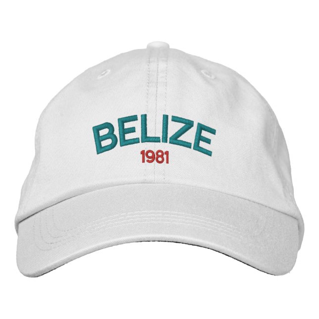 Belize 1981 bestickter Hat Bestickte Kappe (Vorderseite)