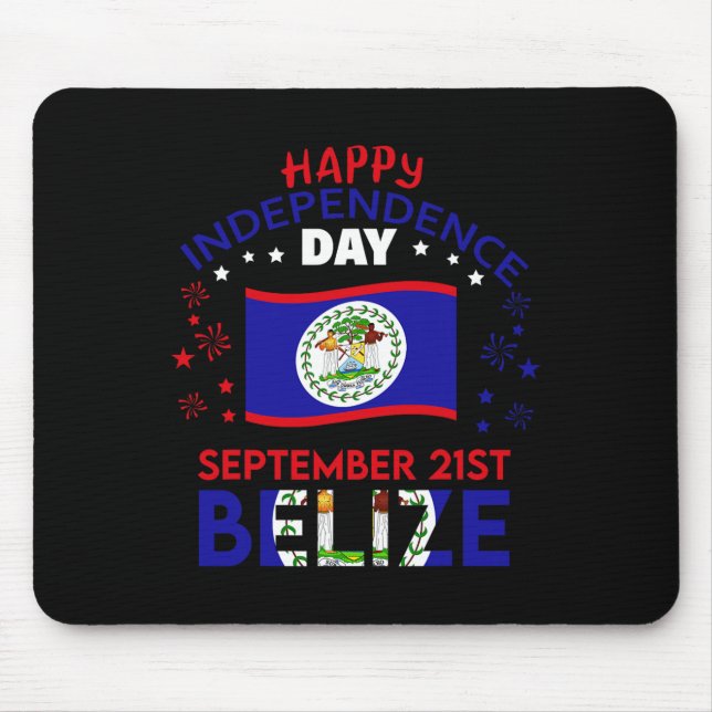 Belize 43. Unabhängigkeitstag Belize Belize Pride  Mousepad (Vorne)