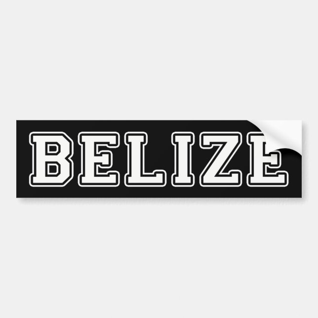 Belize Autoaufkleber (Vorne)