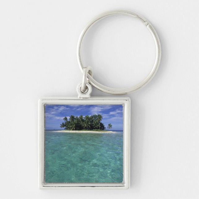 Belize, Barrier Reef, Insel ohne Namen oder Kai. Schlüsselanhänger (Vorne)