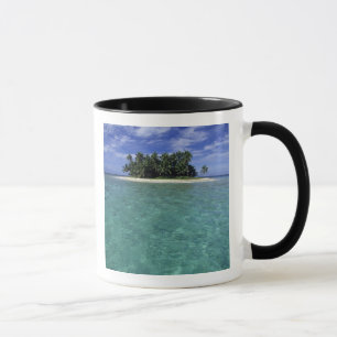 Belize, Barrier-Riff, Unbenannte Insel oder Cay. Tasse