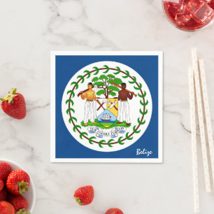 Belize & Belize Flag Partys fashion /sport fans Serviette