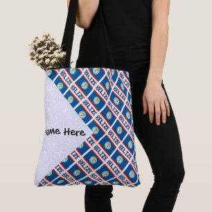 Belize Belizianische Flagge Kacheln Personalisiert Tasche
