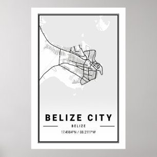 Belize City Belize City Cities Reisen Poster