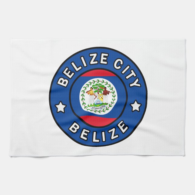 Belize City Belize Geschirrtuch (Horizontal)