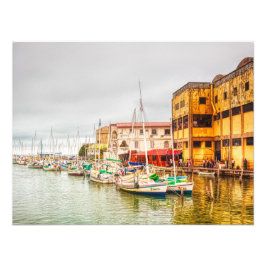 Belize City Harbour Foto Art Print