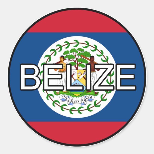 Belize Euro Sticker (Vorderseite)
