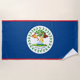 Belize Fahne Beach Handtuch