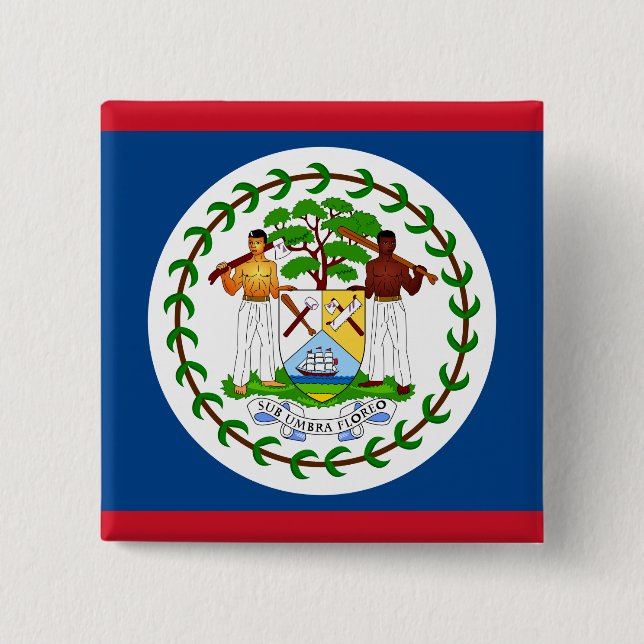 Belize Flag Button (Vorderseite)