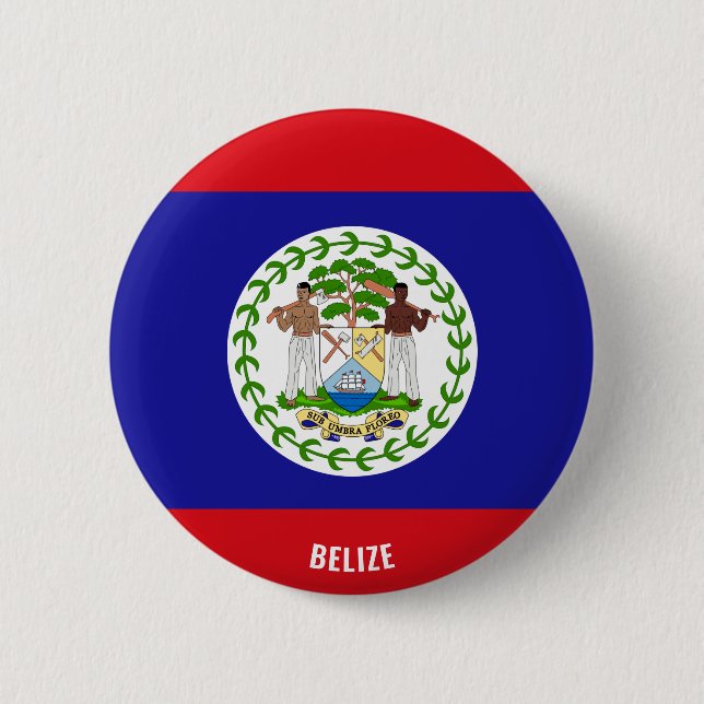 Belize Flag Charming Patriotic Button (Vorderseite)