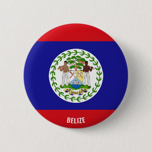 Belize Flag Charming Patriotic Button