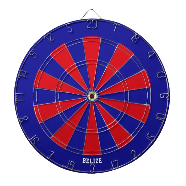 Belize Flag farbenfroh Patriotic Dartscheibe (vorne)