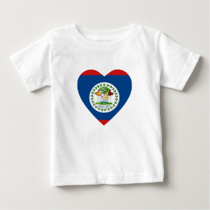 Belize Flag Herz T - Shirt