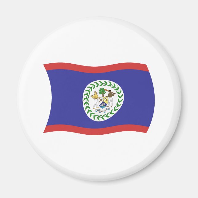 Belize Flag Magnet (Vorne)