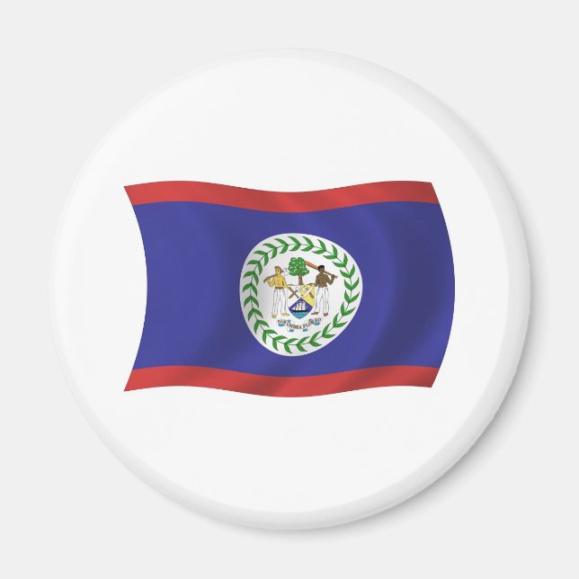 Belize Flag Magnet (Vorne)