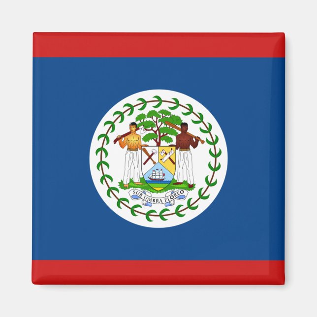 Belize Flag Magnet (Vorne)