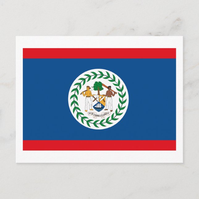 Belize Flag Postkarte (Vorderseite)