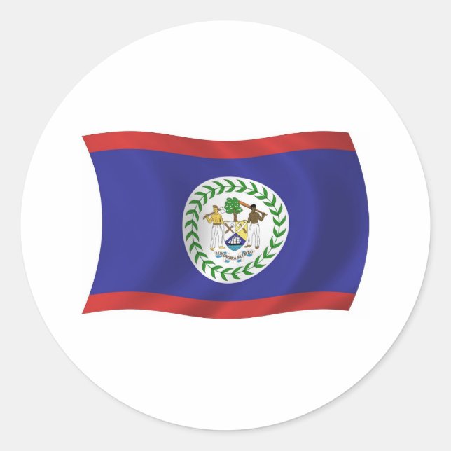 Belize Flag Sticker (Vorderseite)