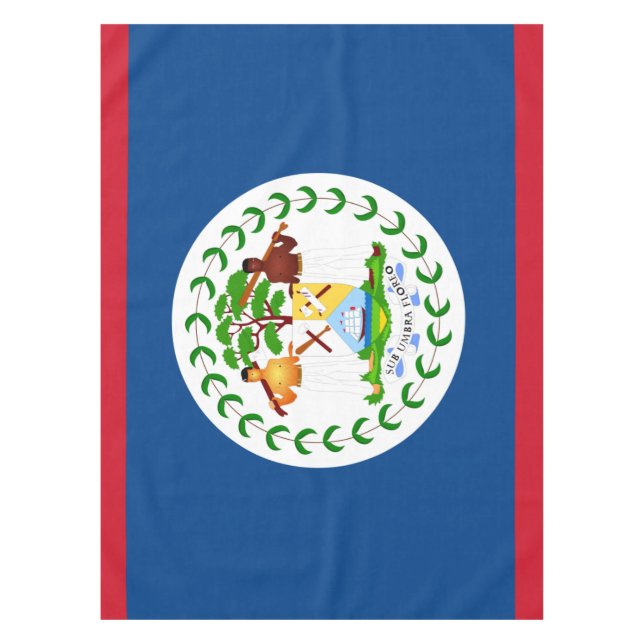 Belize Flag Tableclout Tischdecke (Vorderseite)