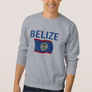 Belize-Flagge 1 (gewellt) Sweatshirt