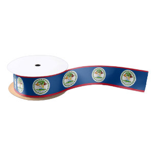 Belize-Flagge Band, Belize Mode / Sport Satinband