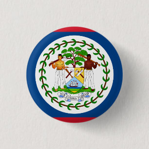 Belize-Flagge Button