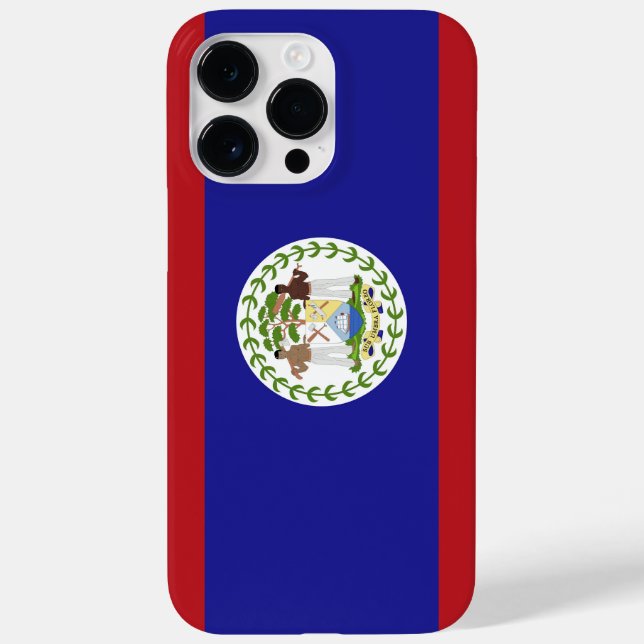Belize-Flagge Case-Mate iPhone 14 Pro Max Hülle (Rückseite)