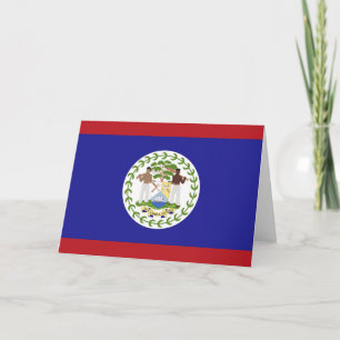 Belize-Flagge Dankeskarte