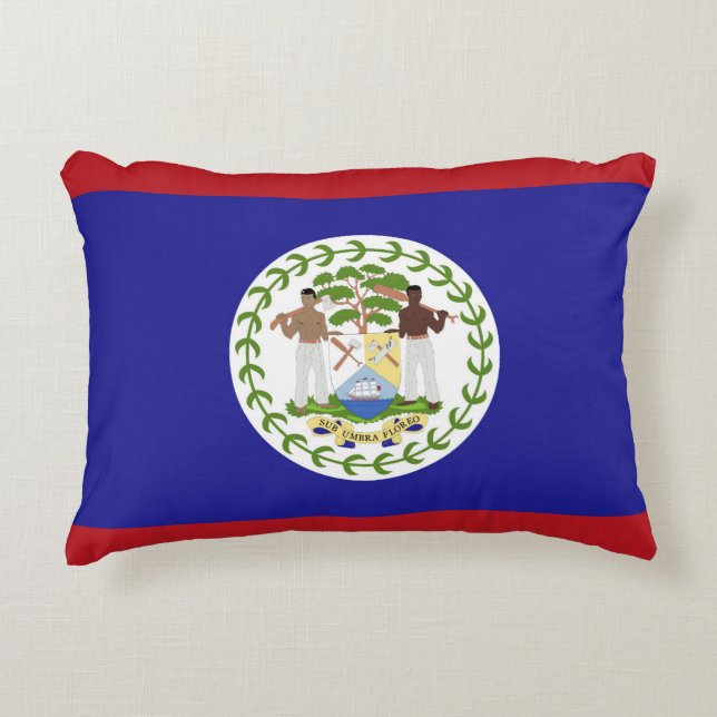 Belize-Flagge Dekokissen (Vorderseite)