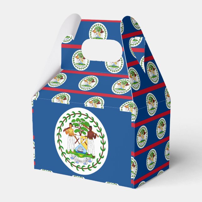 Belize-Flagge Geschenkschachtel (Rückseite)