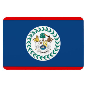 Belize-Flagge Magnet