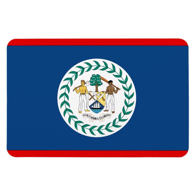 Belize-Flagge Magnet (Horizontal)