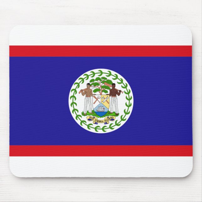 Belize-Flagge Mousepad (Vorne)