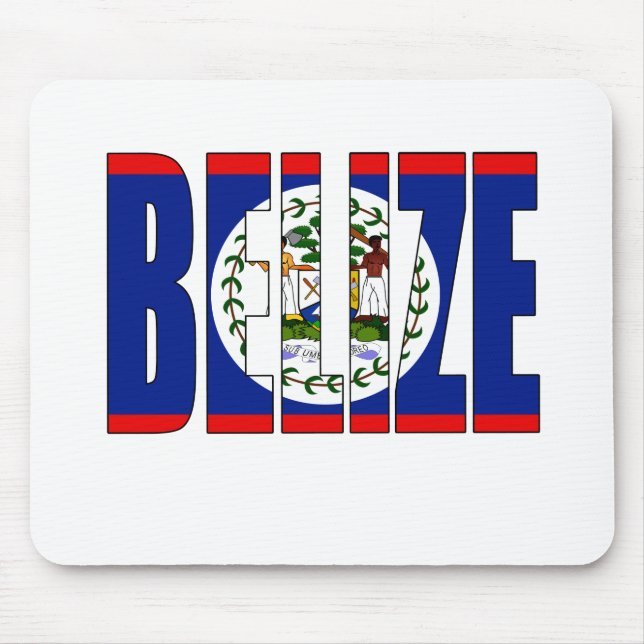 Belize-Flagge Mousepad (Vorne)
